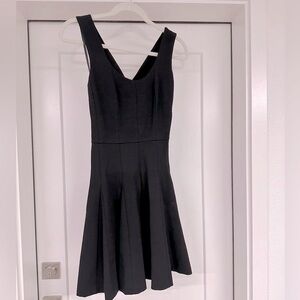 Banana Republic cross back pleated fit and flare dress